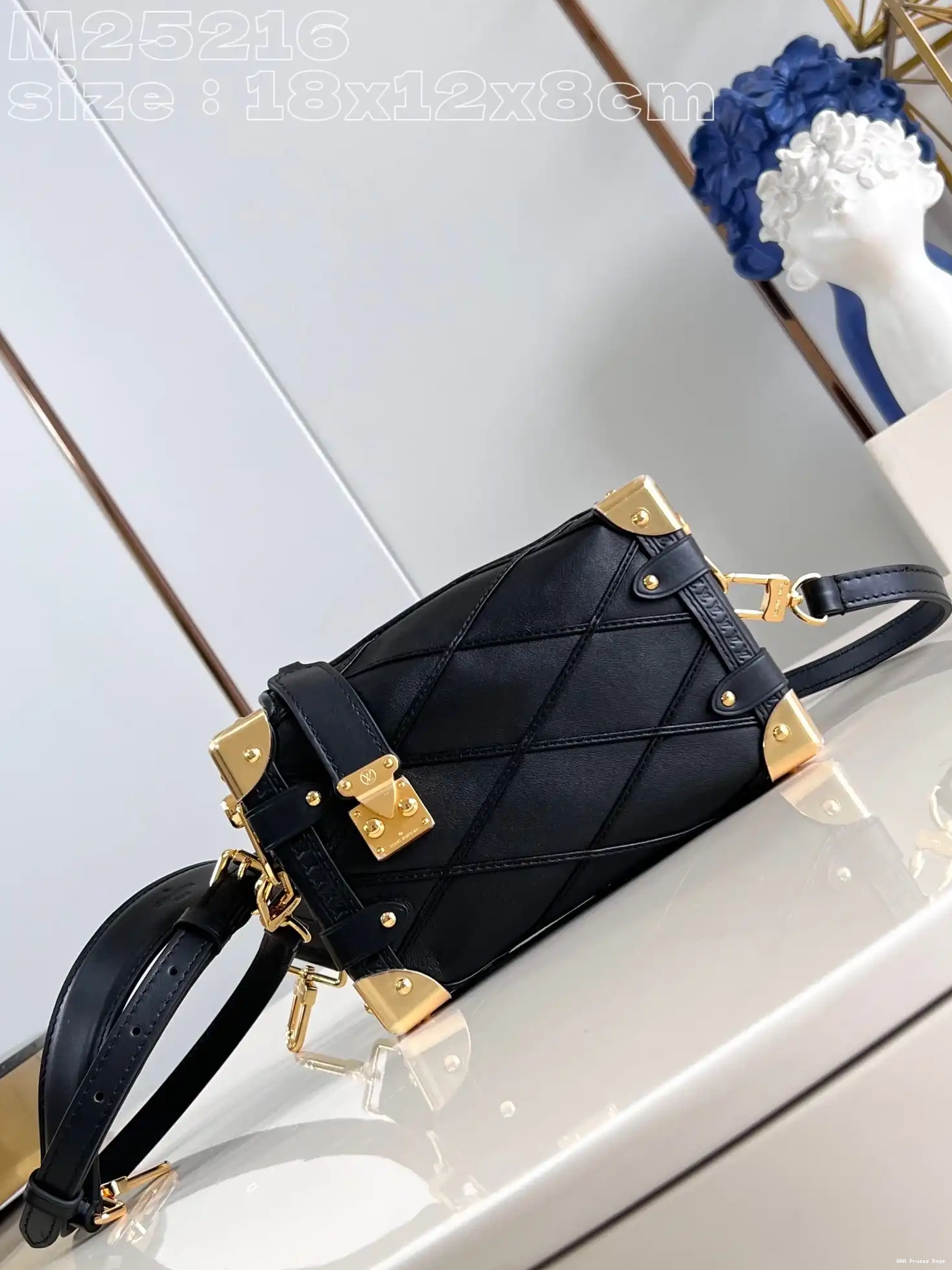 AAA Pruses Bags LOUIS Side VUITTON PM-18*12.5*8CM Trunk 0524